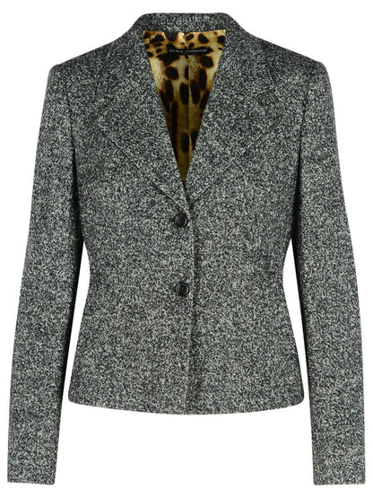 Dolce & Gabbana Two-Tone Virgin Wool Blend Jacket