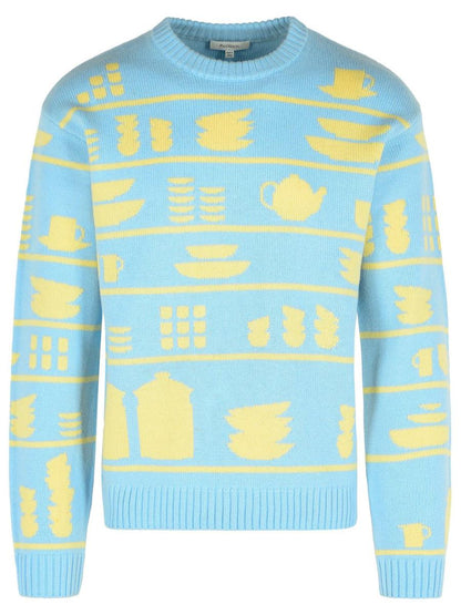 JW Anderson Light Blue Wool Sweater
