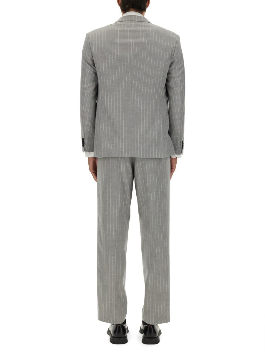 Hugo Boss Slim Fit Suit With Striped Pattern