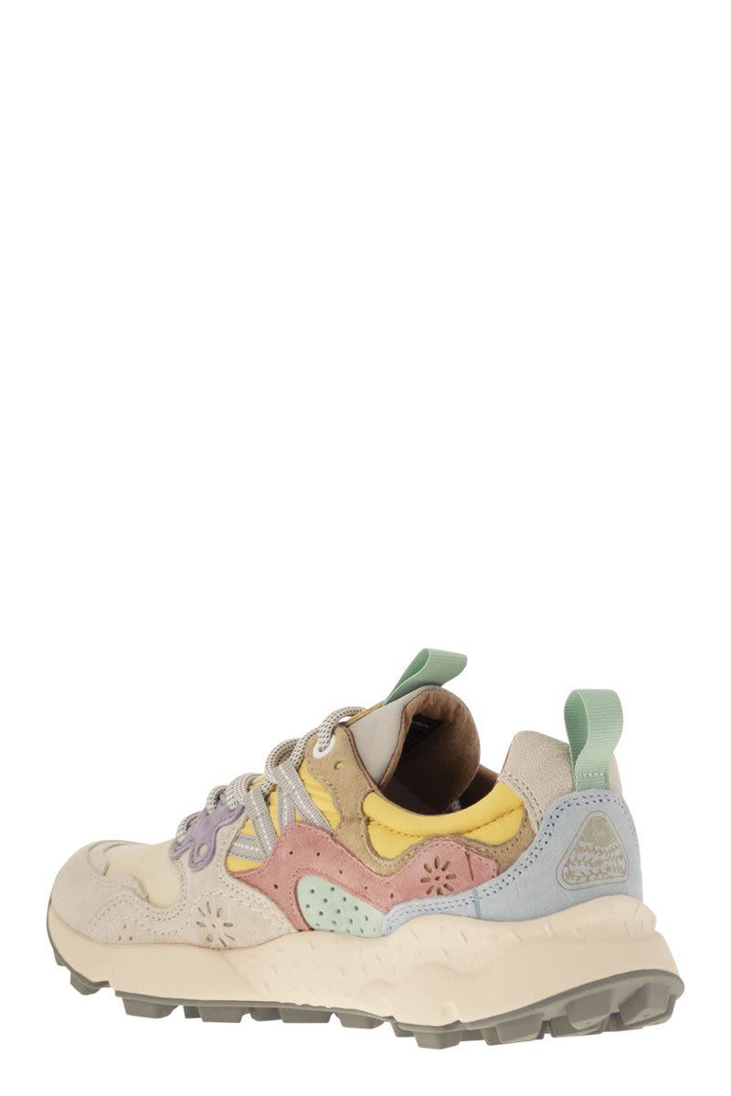 Flower Mountain Yamano 3 - Sneakers In Suede And Technical Fabric
