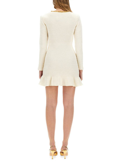 Self-Portrait Lurex Knit Mini Dress