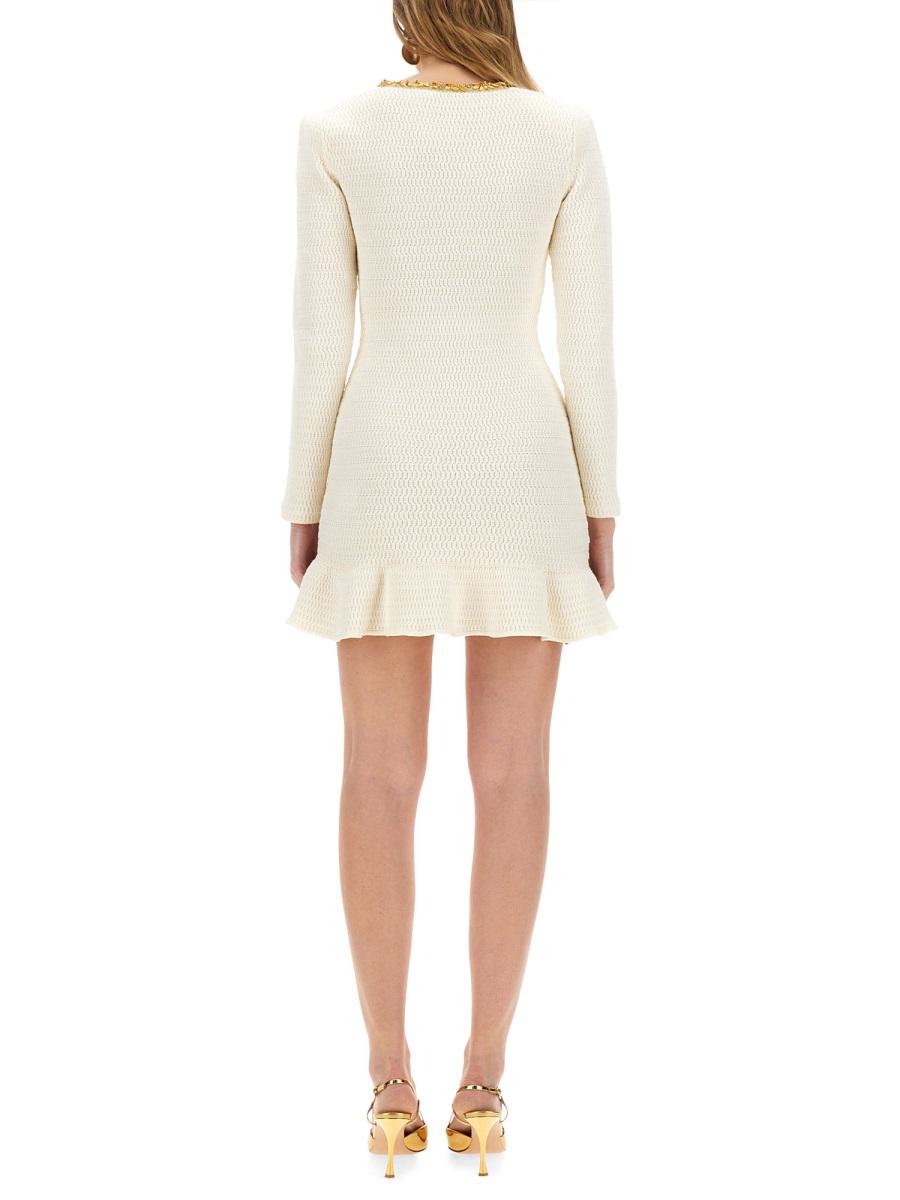 Self-Portrait Lurex Knit Mini Dress