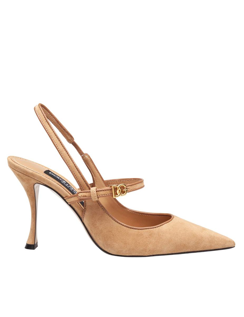 Dolce & Gabbana Suede And Nappa Slingbacks