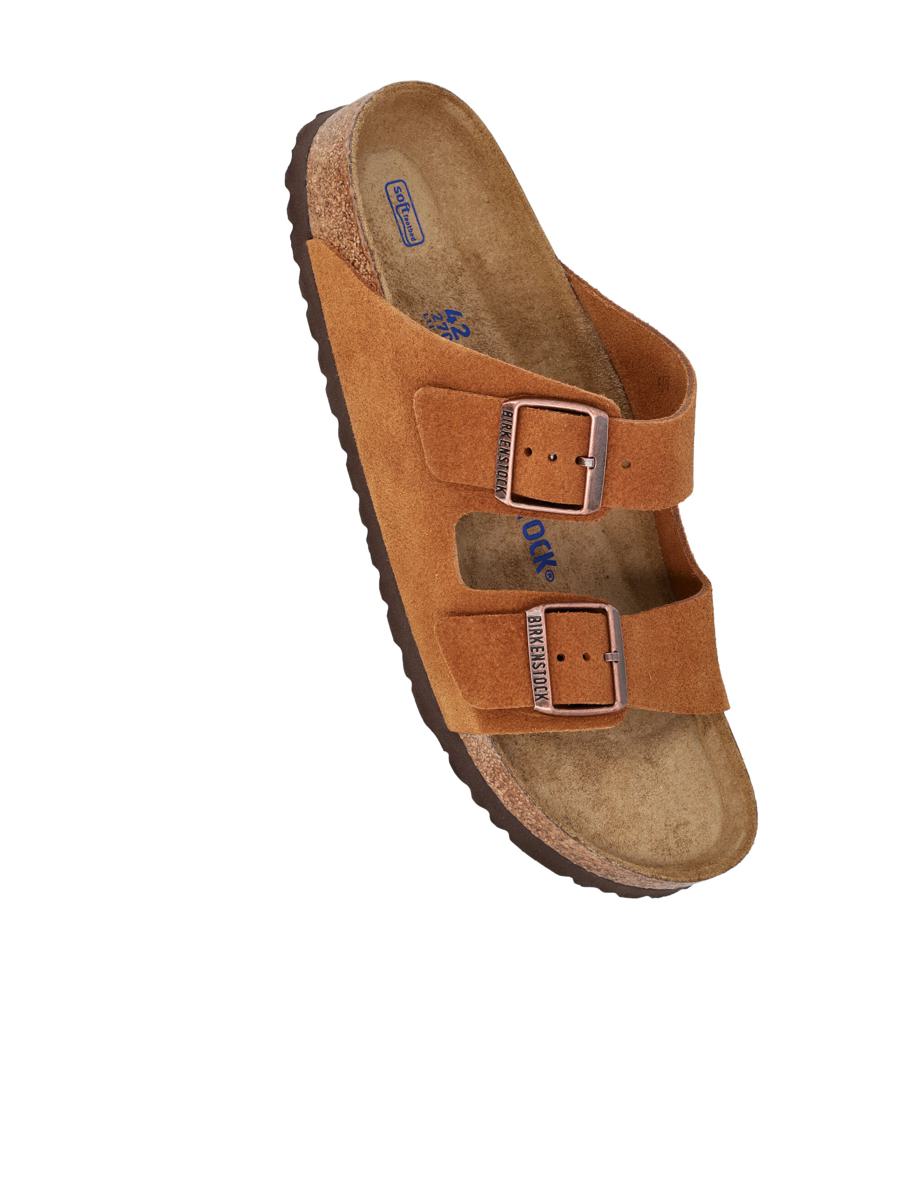 Birkenstock Suede Arizona Sandals Mink Brown