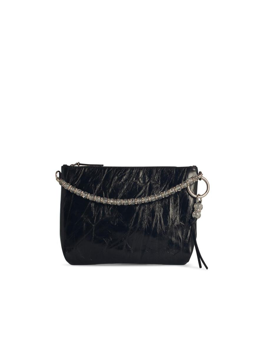 Jimmy Choo 'Callie' Black Leather Bag