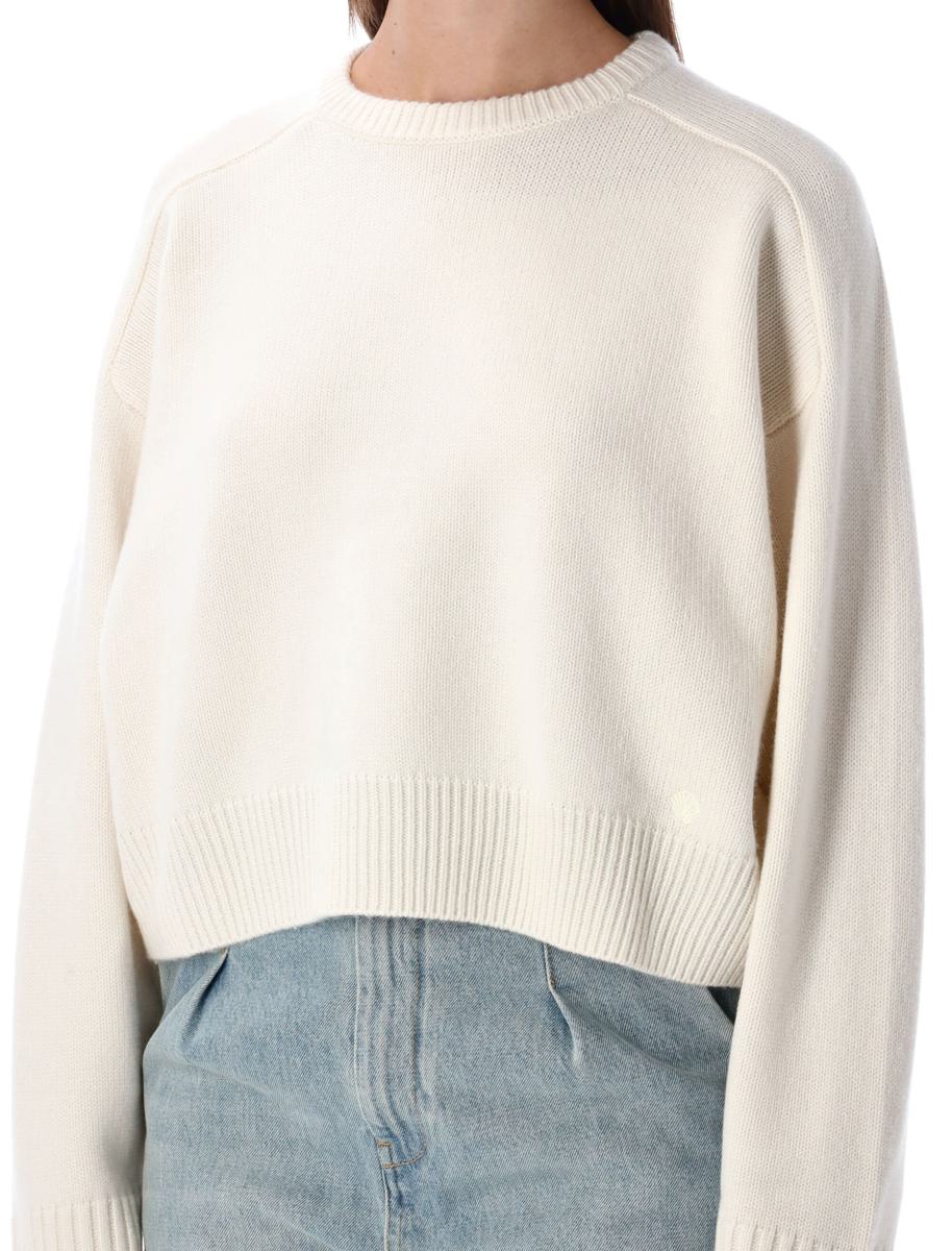 Loulou Studio Bruzzi Cropped Wool And Cashmere Sweater