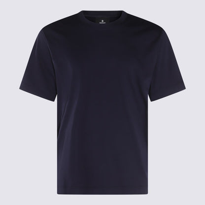 Eleventy Navy Blue Cotton Blend T-Shirt