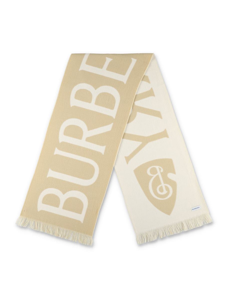 Burberry Two-Tone Logo Wool Scarf