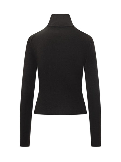 Courrèges Black Courrèges Turtleneck Sweater