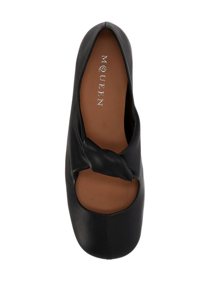 Alexander Mcqueen Twisted Detail Ballet Flats
