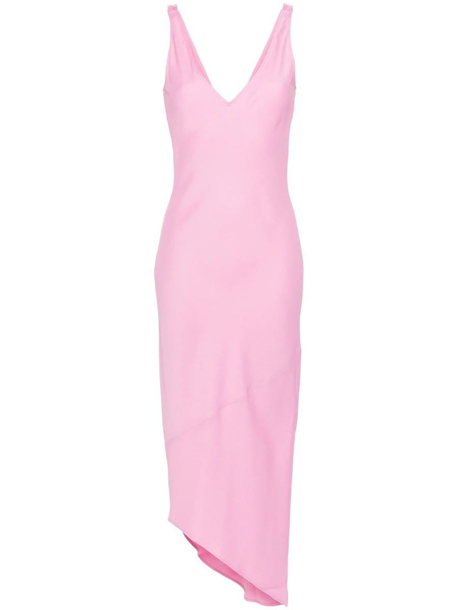 JW Anderson V-Neck Crepe Midi Dress
