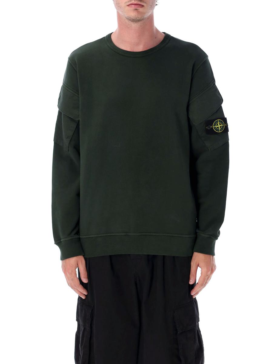 Stone Island Brushed Organic Cotton Sweatshirt